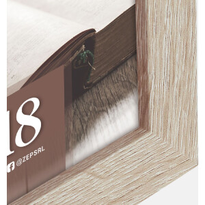 Rămasă foto din lemn RENTON 13x18 cm, eștiu deschis