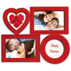 Fotogalerie Almada rot - Ramă foto pentru 4 fotografii
