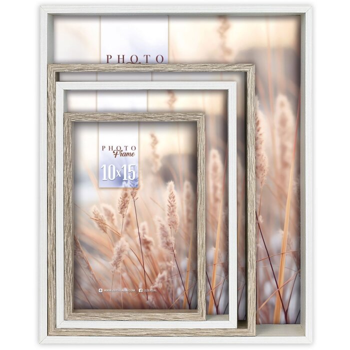 Set rame foto din lemn ZEP Varese 4 buc (10x15 - 20x25 cm)