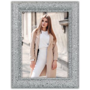 Rama foto ZEP Pollock gri 15x20 cm, design Terrazzo modern