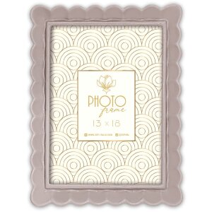 Rama foto HERVE G din rezină, 15x20 cm, nuanță taupe