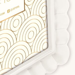 Ramă foto ZEP HERVE W din rezină albă 15x20 cm