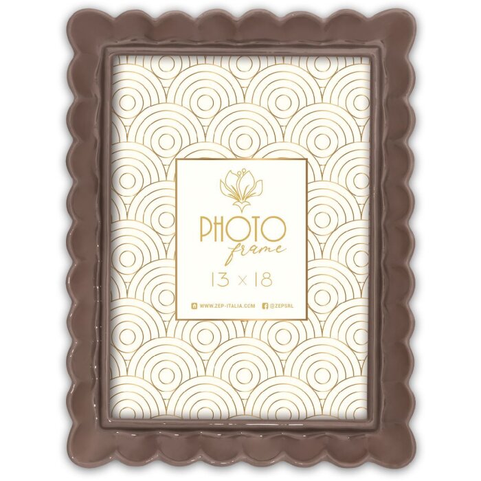 Rama foto HERVE B din rezină maro 13x18 cm