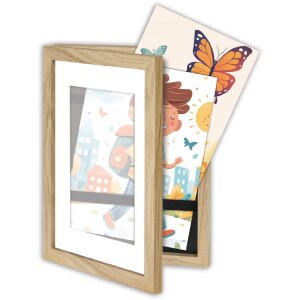Ramă foto ZEP London Natur pentru documente DIN A4