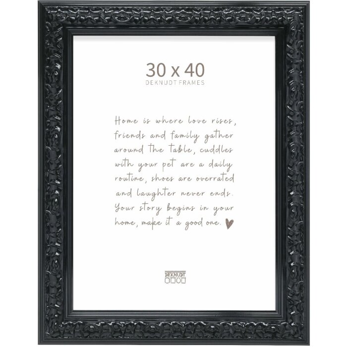 Ramă foto Deknudt S996K2, 30x40 cm, neagră, din lemn