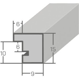 MendeFrames Ramă Foto Rădăcină Deschisă 40x40 cm cu Sticlă de Muzeu