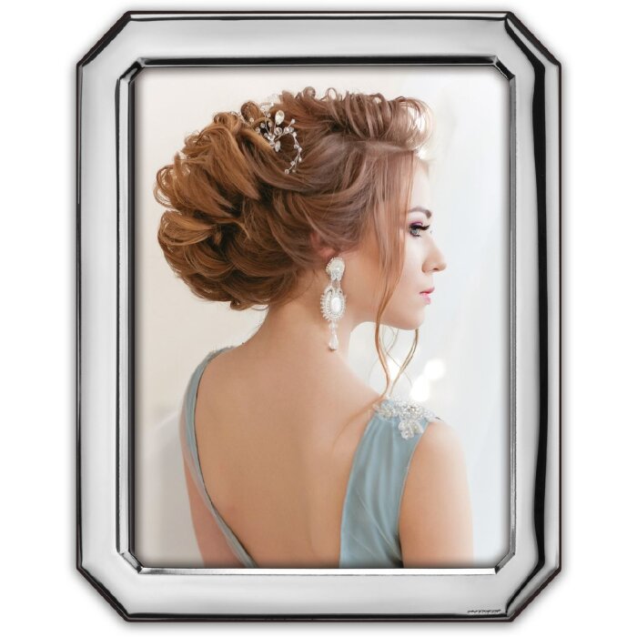 ZEP Ramă Foto Lucioasă Salerno Argintie 10x15/15x20 cm Metal Made in Italy