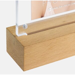 ZEP Fotorahmen New York Acryl LED Holzfuß 10x15 cm oder 13x18 cm