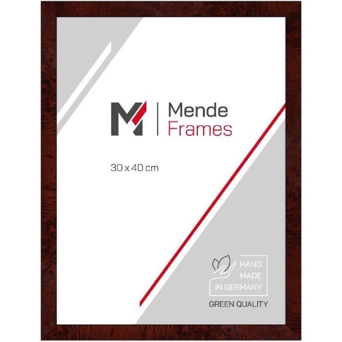 MendeFrames ramă foto din lemn H14C decor rădăcină închis 20x40 cm sticlă sintetică