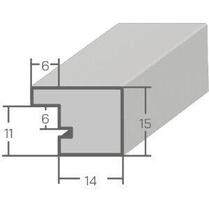 MendeFrames Ramă Foto Lemn Rădăcină 42x59.4 cm Sticlă Normală