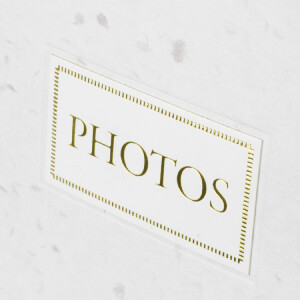 ZEP Album Foto Sophie Hârtie de Orez Alb/Negru 24x24/32x32 cm Ștampila Aurie