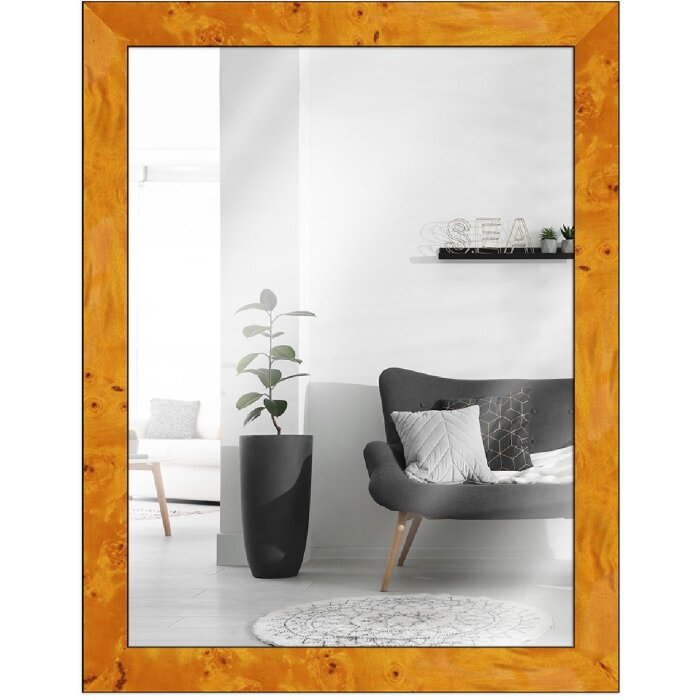Oglindă de perete MendeFrames H14D cu decor rădăcină deschis 50x50 cm