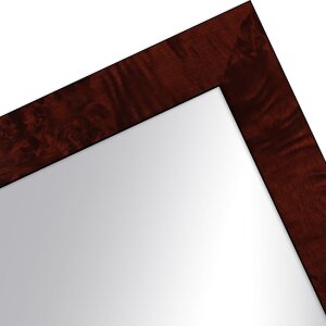 Oglindă de perete MendeFrames H14D cu decor rădăcină închisă 15x15 cm