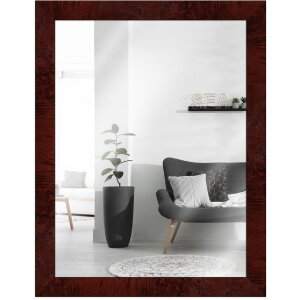 Oglindă de perete MendeFrames H14D cu decor rădăcină închis 59,4x84,1 cm