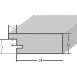 Ramă foto MendeFrames H14E din lemn cu decor rădăcină deschis 59,4x84,1 cm