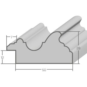 Oglindă de perete MendeFrames H017, lemn nuc, 30x30 cm