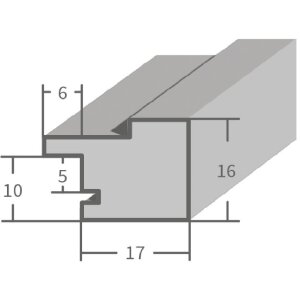 Râmă foto MendeFrames H025 din lemn masiv albă 40x50 cm cu sticlă de muzeu
