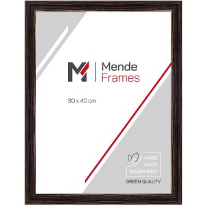 MendeFrames H025 Oglindă de Perete Lemn 10x15 cm Negru