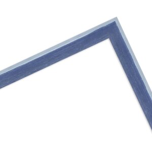 MendeFrames H080 Ramă foto lemn albastru 20x20 cm cu sticlă de muzeu