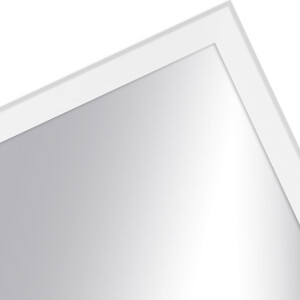 Oglindă de perete din lemn masiv albă MendeFrames H080 15x21 cm