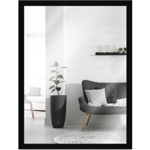 Oglindă de perete MendeFrames H080 din lemn negru 20x30 cm