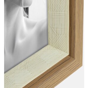 ZEP Portraitrahmen Sydney Braun Natur Weiß 10x15 13x18 15x20 cm Glas