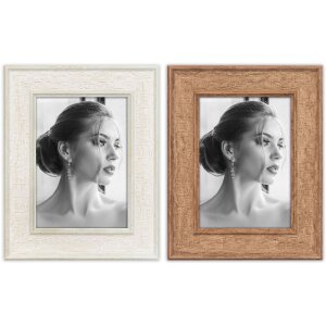 ZEP Portraitrahmen Perth Weiß Natur 10x15 13x18...