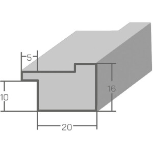 MendeFrames Ramă Foto Lemn H120 Albastru Marmorat 20x30 cm Antireflex