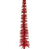 Clayre & Eef 66315R Dekoration Weihnachtsbaum Ø 5x25 cm Rot Goldfarben