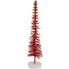 Clayre & Eef 66316R Dekoration Weihnachtsbaum Ø 6x30 cm Rot-Gold