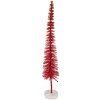 Clayre & Eef 66317R Dekoration Weihnachtsbaum Rot Goldfarben 8x40 cm