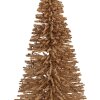 Clayre & Eef 66319BE Dekoration Weihnachtsbaum Ø 17x30 cm Beige-Gold