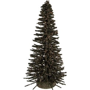 Clayre & Eef 66319GR Dekoration Weihnachtsbaum Ø 17x30 cm Grün-Gold