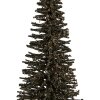 Clayre & Eef 66319GR Dekoration Weihnachtsbaum Ø 17x30 cm Grün-Gold
