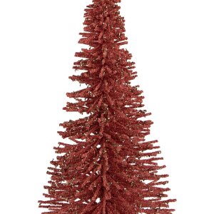 Clayre & Eef 66319P Dekoration Weihnachtsbaum Rosa-Gold Ø 17x30 cm