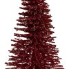 Clayre & Eef 66319R Dekoration Weihnachtsbaum Rot Gold 17x30 cm