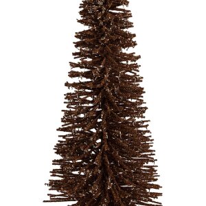 Clayre & Eef 66320BR Dekoration Weihnachtsbaum Ø 20x50 cm Braun-Gold