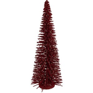 Clayre & Eef 66320R Dekoration Weihnachtsbaum Rot-Gold 20x50 cm