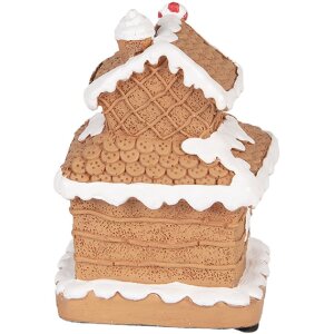 Clayre & Eef 6PR5867 Dekoration Haus mit LED 11x10x17 cm