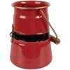 Clayre & Eef 6Y5903 Dekoration Milchkanne 12x10x16 cm Rot-Schwarz