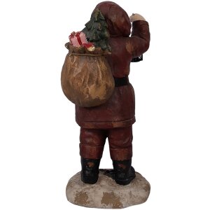 Clayre & Eef Decorațiune Moș Crăciun 37x39x82 cm Oxid de Magneziu