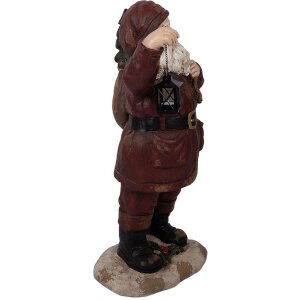 Clayre & Eef Decorațiune Moș Crăciun 37x39x82 cm Oxid de Magneziu