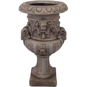 Clayre & Eef 5MG0092 Dekoration Blumentopf Grau...