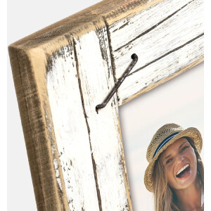 ZEP Ramă Foto Lemn Horn Alb Vintage 13x18/15x20 cm