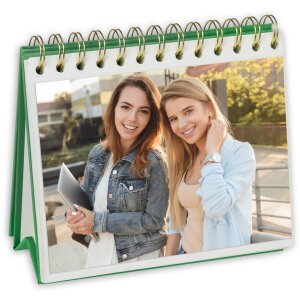 Album Foto Spiralat ZEP Autoadeziv Decorativ 20 File Roșu/Verde/Gri 10x15/13x19