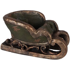 Ramă foto vintage Clayre & Eef, verde-maro, 35x23x21 cm