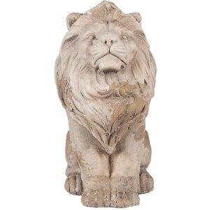 Decorație de leu Clayre & Eef, 31x20x41 cm, oxid de magneziu