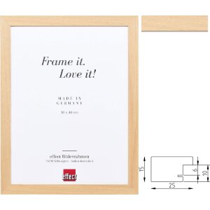 Effect Holzrahmen Profil 71 Eiche Massivholz viele...