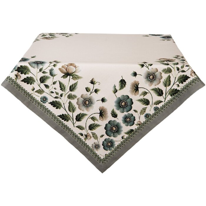 Drășeală de masă Clayre & Eef GTB01 100x100 cm, bej-verde