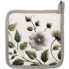 Topflap Clayre & Eef 20x20 cm - bumbac bej-verde, cu protecție împotriva căldurii